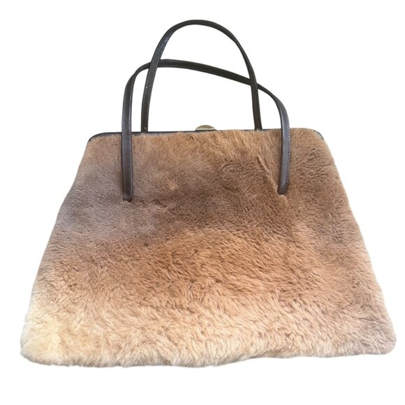 Vintage Lee Roye Genuine Kangaroo Fur Handbag Purse Australia - Picture 7 of 9